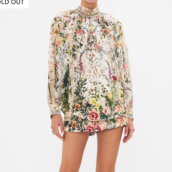 Camilla Tops - Camilla Renaissance Romance Raglan Button Up Shirt